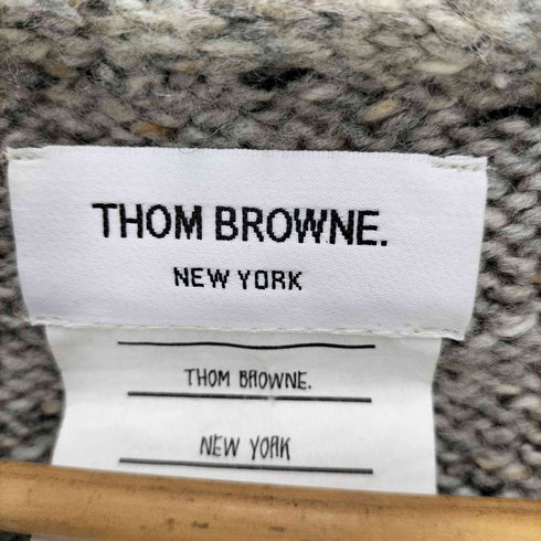 トムブラウン THOM BROWNE メランジ ニット カーディガン メンズ JPN:0